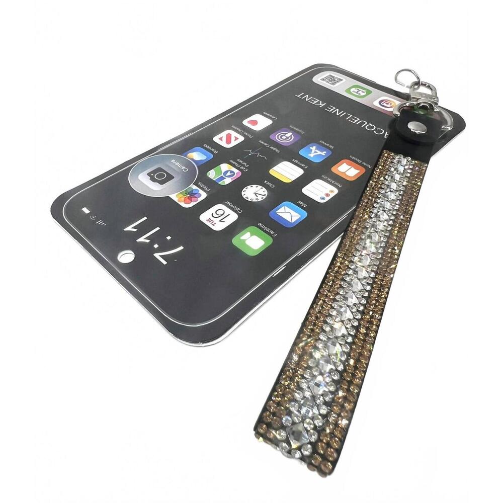 NEW JACQUELINE KENT women's wings of grace cell phone wristlet in gold